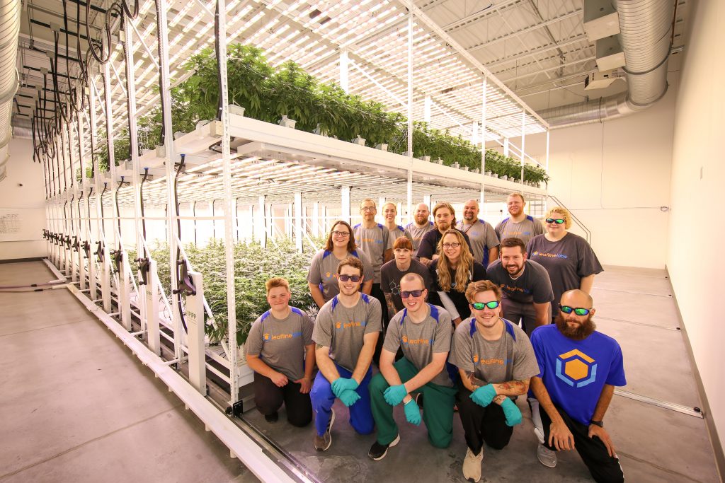 Cultivation Team at Leafline Labs in Minnesota