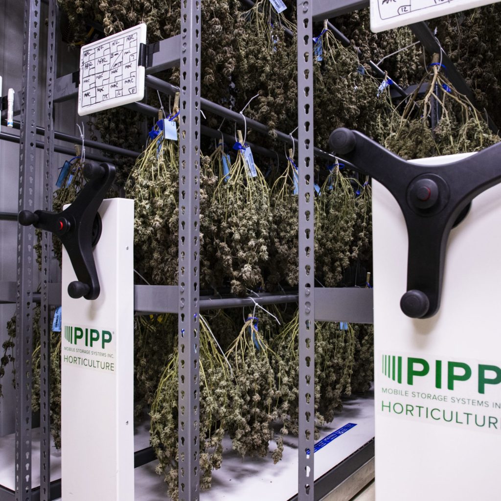 Pipp Horticulture Mobile Dry Racks Harvest at Sozo