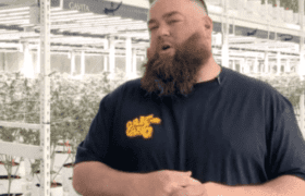 Man talking in grow facility