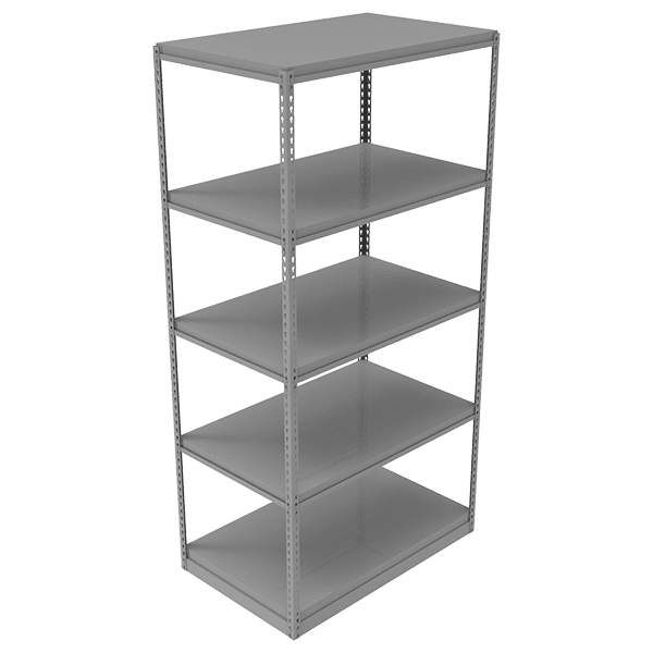 Rivet Style Shelving