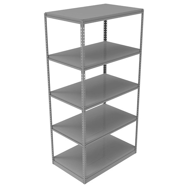 Rivet Style Shelving