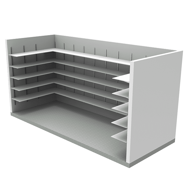 Wall Mounted Standards with Shelves
