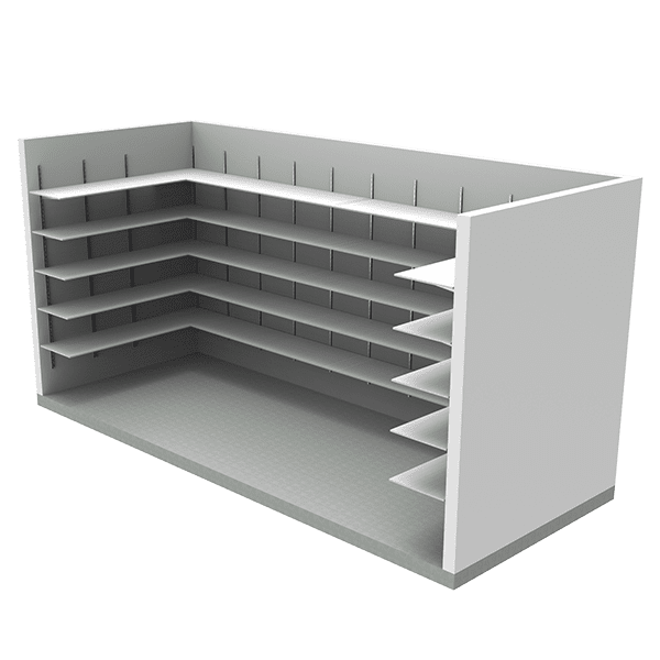 Wall Mounted Standards with Shelves
